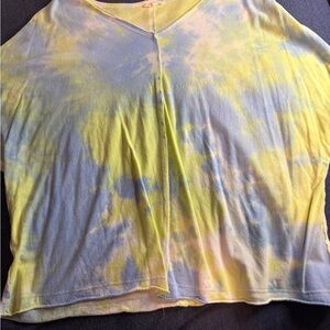 Tie-Dye V-Neck Top